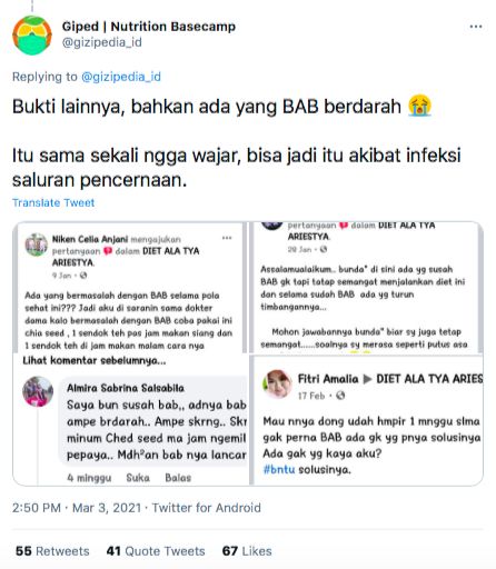 Ikuti Diet Tya Ariestya, Netizen Alami Sulit BAB sampai Dirawat di RS