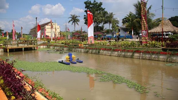 Kapolri Jenderal Listyo Sigit Prabowo meresmikan Kampung Tangguh Pe De Ka di Palembang dan peluncuran aplikasi Polisi Dukur Kito (dok Polri)