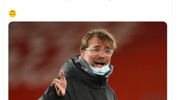 Poin antara Liverpool dengan pemuncak klasemen Manchester City lebih sedikit dari Liverpool ke Fulham yang terancam degradasi. Foto: Twitter