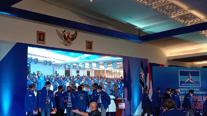 Suasana di arena KLB Demokrat (Ahmad Arfah-detikcom)