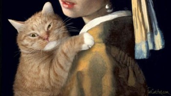 Sejak itu, Svetlana Petrova bersama si kocheng oren telah membuat sekitar 150 karya yang meniru lukisan terkenal dan telah diunggah ke situs webnya sejak tahun 2011. Foto: Instagram/fatcatart