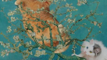 Almond Blossoms, Vincent van Gogh. Foto: Instagram/fatcatart