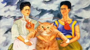 The Two Fridas, Frida Kahlo. Foto: Instagram/fatcatart