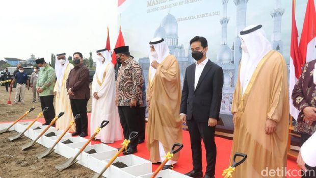 Groundbreaking Masjid Raya Sheikh Zayed di Solo, Sabtu (6/3/2021)