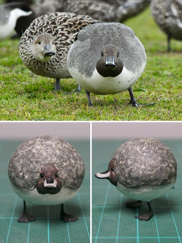 Seniman Jepang bernama Meetissai bikin patung dari foto lucu hewan.