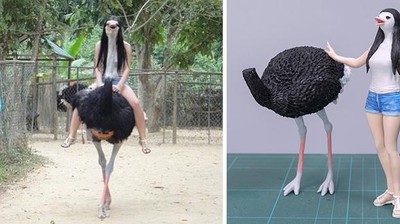 Seniman Ini Bikin Patung dari Foto Hewan yang Viral, Gemas!