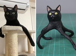 Seniman Ini Bikin Patung dari Foto Hewan yang Viral, Gemas!