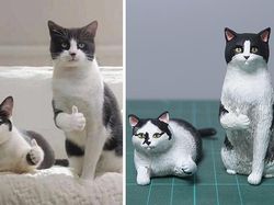 Seniman Ini Bikin Patung dari Foto Hewan yang Viral, Gemas!