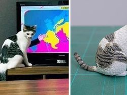 Seniman Ini Bikin Patung dari Foto Hewan yang Viral, Gemas!