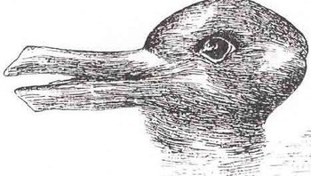 Dibuat pada tahun 1900, ada penampakan kelinci dan bebek di satu gambar ini. Foto: Insider