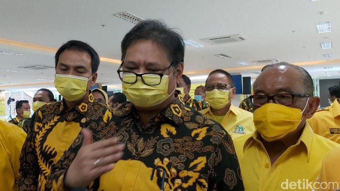Ketum Golkar Airlangga Hartarto (Rahmat Fathan/detikcom)