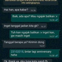 Padahal udah kegeeran duluan tuh.. Eh nggak tahunya ditanya tanggal jadian bukan karena mau diajak balikan, tapi karena lupa kata sandi sosial media. Auto bengek deh.. Foto: instagram/@duhreceh.id