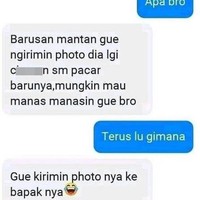 Mungkin niat mantannya ngirimin foto sama pacar baru biar bikin si doi cemburu. Eh bukannya cemburu malah fotonya dikirimin ke bapaknya. Ada yang gini juga nggak? Foto: instagram/@duhreceh.id