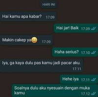 Auto nyesek sampe besok deh kalau jawaban mantannya gini. Jadi nyesel kan pasti udah ngechat dan muji-muji mantan kayak gitu? Foto: instagram/@duhreceh.id