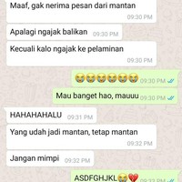 Nah kan, yang namanya mantan tetap mantan. Jangan halu deh mblo, jadi nyesek sendiri kan kalau gini jadinya. Foto: instagram/@duhreceh.id