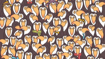 Bisa temukan letak pinguin di mana? Foto: Brightside