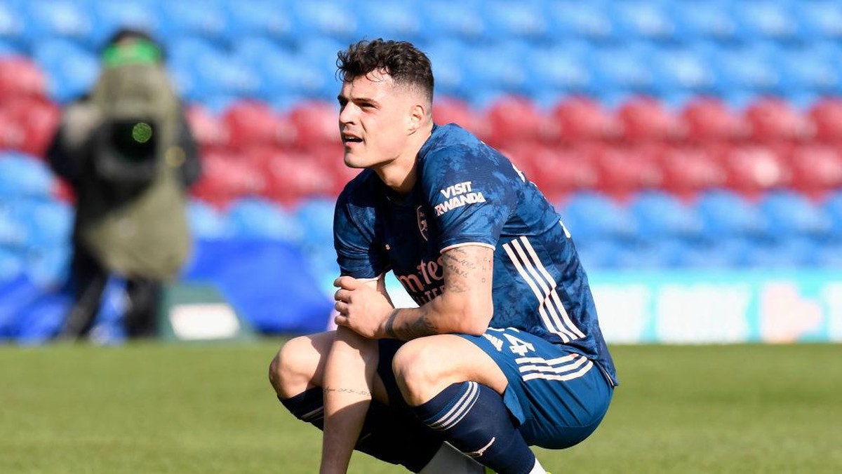 Granit Xhaka merasa kritik untuknya di Arsenal berlebihan (Foto: Getty Images/Pool)