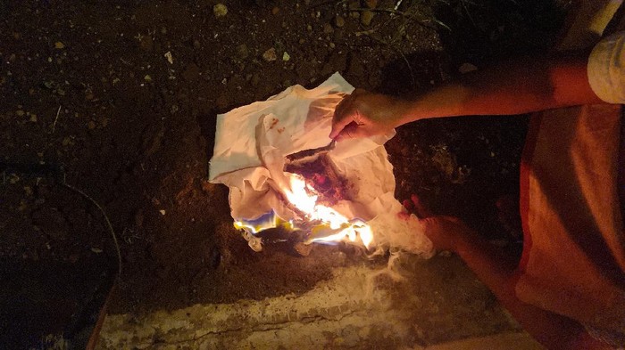 jenglot dari gabus di kudus akhirnya dibakar