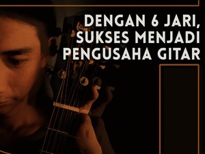 Kisah Mantan Pengamen Tanpa 4 Jari yang Sukses Menjadi Pengusaha Gitar