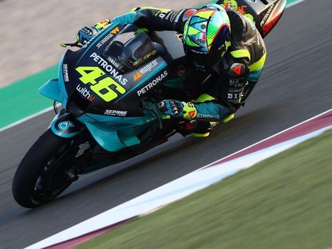 Valentino Rossi mengikuti tes MotoGP 2021 di Sirkuit Losail, Qatar
