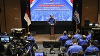 AHY bersama 34 perwakilan DPD PD berencana akan ke Kementerian Hukum dan HAM (Kemenkum HAM) hari ini, Senin (8/3/2021). Kedatangannya ke Kemenkum HAM untuk menyampaikan sikap PD terhadap hasil Kongres Luar Biasa (KLB) Demokrat di Deli Serdang, Sumatera Utara (Sumut).