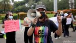 Aksi Para Wanita Ramaikan Hari Perempuan Internasional di Jakarta