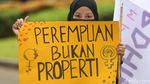 Aksi Para Wanita Ramaikan Hari Perempuan Internasional di Jakarta