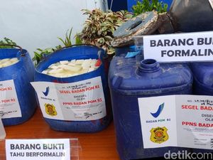 20 Ribu Tahu Berformalin di Palembang Diamankan, Pemilik Usaha Ditangkap