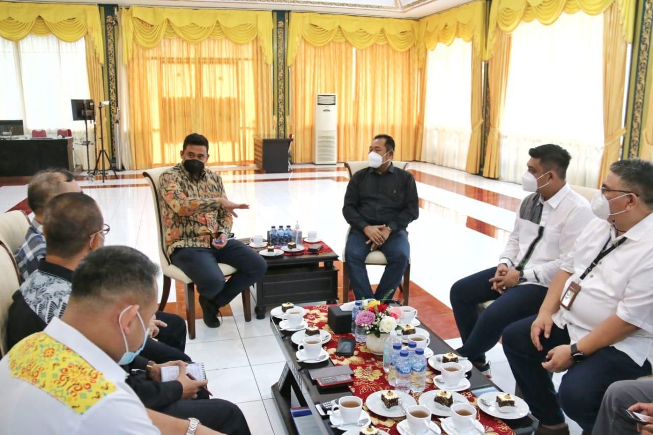 BPH Migas Kunjungi Walikota Medan Terpilih Bobby Nasution. (Dok: BPH Miigas)