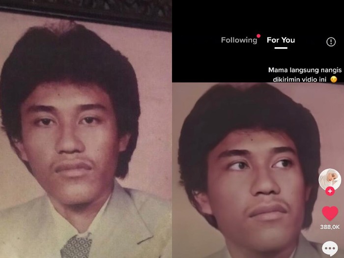 Dita yang mengenang sang ayah lewat aplikasi edit foto. Dita yang mengenang sang ayah lewat aplikasi edit foto.