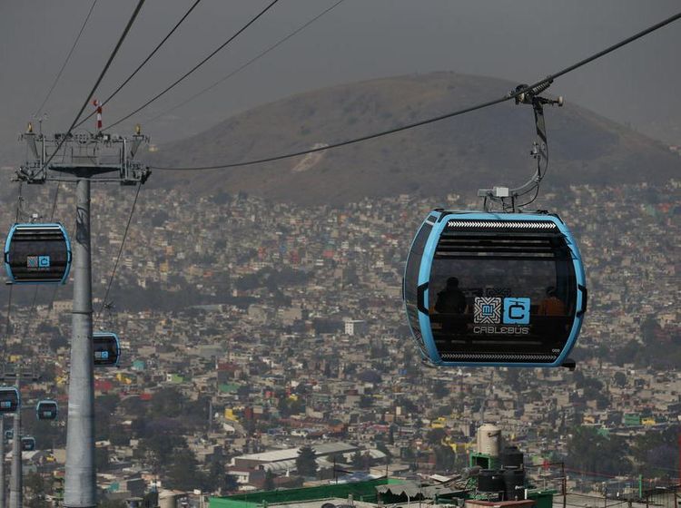 Foto: Cablebus, Kereta Gantung Anti Macet di Meksiko
