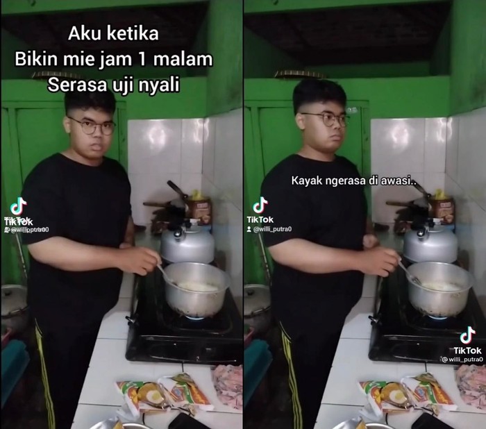Masak Mie Instan Tengah Malam Pria Ini Merasa Kayak Uji Nyali