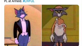 Liverpool pada musim lalu dan musim ini. Foto: Twitter