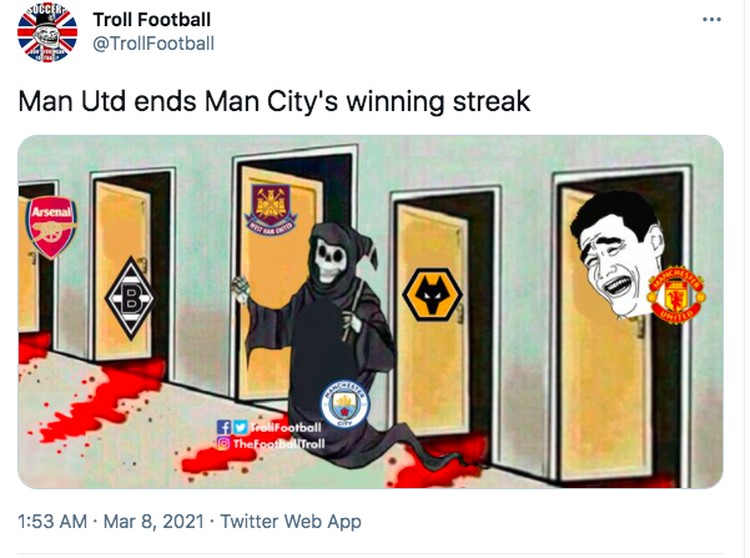Meme Liverpool dan Manchester United Meme Liverpool dan Manchester United