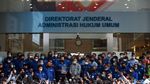 Momen AHY Serahkan Berkas Partai ke Dirjen AHU Kemenkum HAM