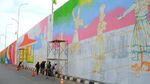 Mural Percantik Flyover Simpang Gaplek Tangsel