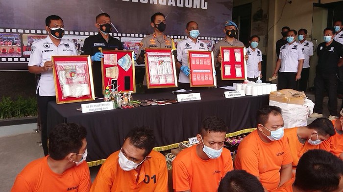 Polisi Tulungagung Amankan 45 Tersangka Pengedar Narkoba