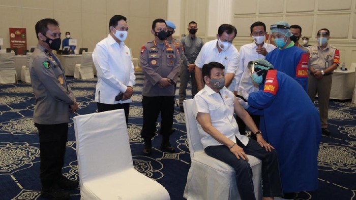 Polri gelar vaksinasi COVID-19 untuk 2.282 purnawirawan (Foto: dok Polri)
