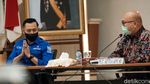 Potret AHY Sambangi KPU Tegaskan KLB Deli Serdang Abal-abal