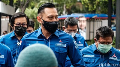 Potret AHY Sambangi KPU Tegaskan KLB Deli Serdang Abal-abal