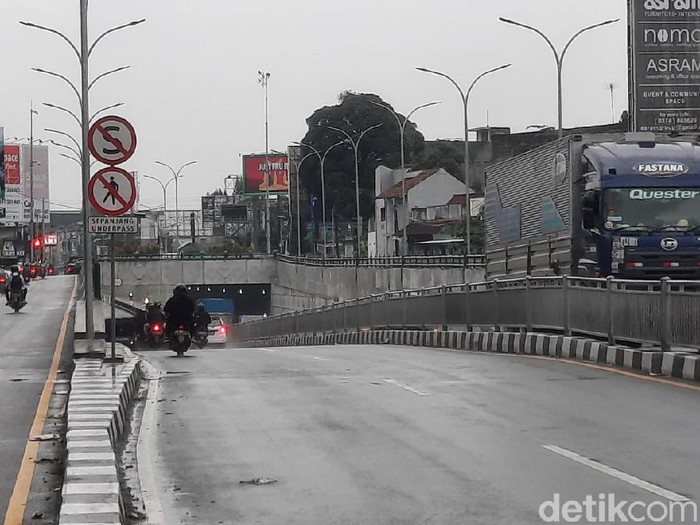 Underpass Kentungan Sleman, Senin (8/3/2021).