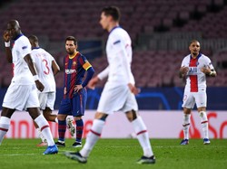 Musim 2020/2021, Barcelona kandas oleh PSG di babak 16 besar dengan agregat 2-5. (Getty Images)