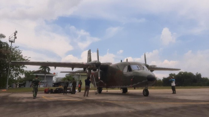 Cegah Karhutla, BNPB Kirim Pesawat untuk Modifikasi Cuaca di Riau (Foto: Raja Adil/detikcom)