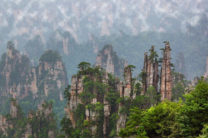 Gunung Tianzi di China Gunung Tianzi di China