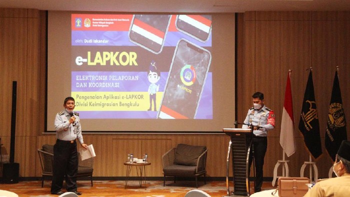 Imigrasi Bengkulu rilis e-LAPKOR (Foto: dok.Kanwil Kemenkumham Bengkulu melalui Divisi Keimigrasian