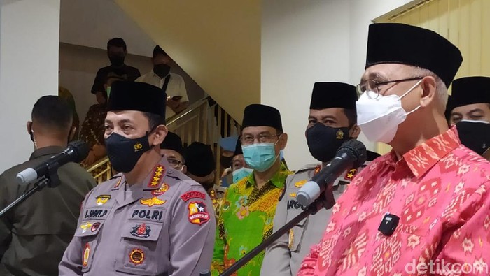 Kapolri Jendera Listyo Sigit Prabowo bertemu dengan PJ Ketua Umum LDII Chriswanto Santoso