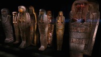 Sarkofagus mumi dipamerkan dalam koleksi Mesir di Museum Nasional Purbakala atau Rijksmuseum van Oudheden di Leiden, Belanda. Getty Images/Dean Mouhtaropoulos  