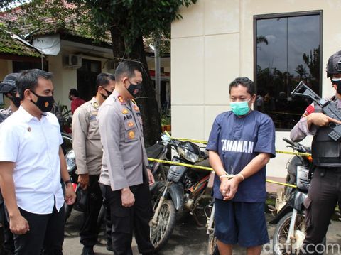 Polres Jepara merilis kasus pencurian motor spesialis jemaah masjid, Selasa (9/3/2021).