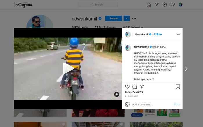 Ghosting ala pemotor sembrono