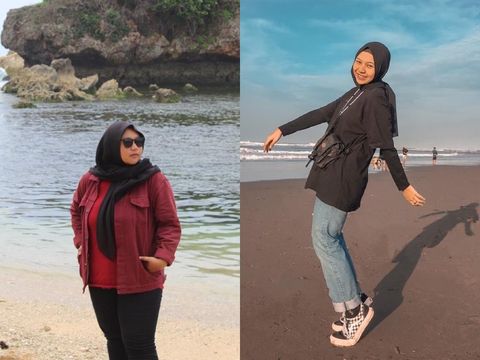 Kisah wanita yang sukses menurunkan berat badannya.